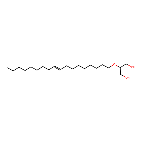 2-[(E)-octadec-9-enoxy]propane-1,3-diol structure