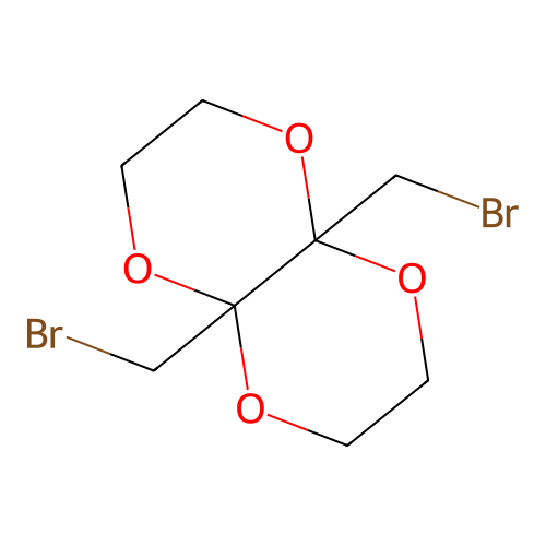 4a,8a-Bis(bromomethyl)hexahydro[1,4]dioxino[2,3-b][1,4]dioxine structure