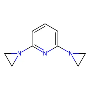 Pyridine, 2,6-bis(1-aziridinyl)- structure