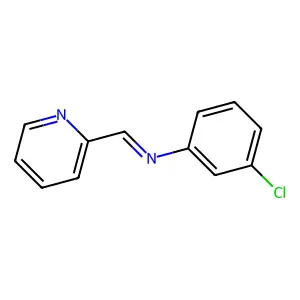 Benzenamine, 3-chloro-N-(2-pyridinylmethylene)- structure