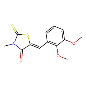 5-[(2,3-Dimethoxyphenyl)methylene]-3-methyl-2-thioxo-4-thiazolidinone structure