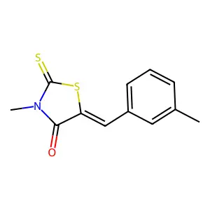 3-Methyl-5-(3-methylbenzylidene)-2-thioxo-1,3-thiazolidin-4-one structure