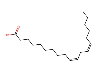 10Z,13Z-nonadecadienoic acid structure