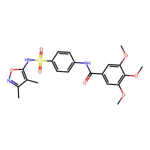 N-[4-(3,4-Dimethyl-isoxazol-5-ylsulfamoyl)-phenyl]-3,4,5-trimethoxy-benzamide structure