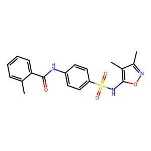 N-[4-[(3,4-dimethyl-1,2-oxazol-5-yl)sulfamoyl]phenyl]-2-methylbenzamide structure