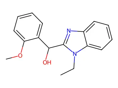 (1-Ethyl-1H-benzimidazol-2-yl)(2-methoxyphenyl)methanol structure