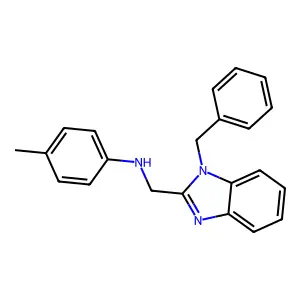 N-[(1-benzyl-1H-benzimidazol-2-yl)methyl]-4-methylaniline structure