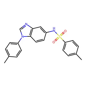 4-methyl-N-[1-(4-methylphenyl)benzimidazol-5-yl]benzenesulfonamide structure