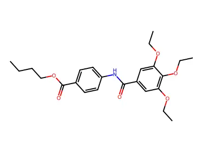 Butyl 4-[(3,4,5-triethoxybenzoyl)amino]benzoate structure