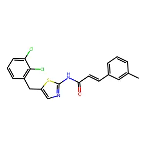 N-[5-(2,3-Dichloro-benzyl)-thiazol-2-yl]-3-m-tolyl-acrylamide structure