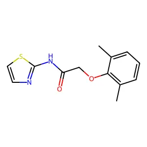 2-(2,6-dimethylphenoxy)-N-(1,3-thiazol-2-yl)acetamide structure