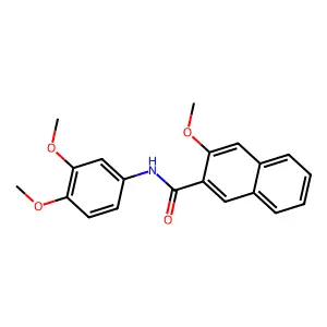 N-(3,4-dimethoxyphenyl)-3-methoxy-2-naphthamide structure