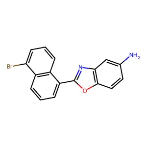 2-(5-Bromonaphthalen-1-yl)-1,3-benzoxazol-5-amine structure
