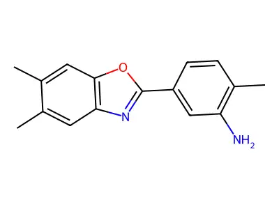 5-(5,6-Dimethyl-1,3-benzoxazol-2-yl)-2-methylaniline structure