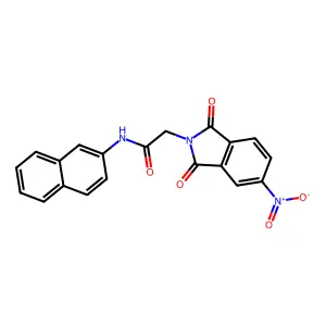 N-naphthalen-2-yl-2-(5-nitro-1,3-dioxoisoindol-2-yl)acetamide structure
