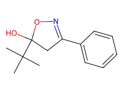5-tert-butyl-3-phenyl-4H-1,2-oxazol-5-ol structure