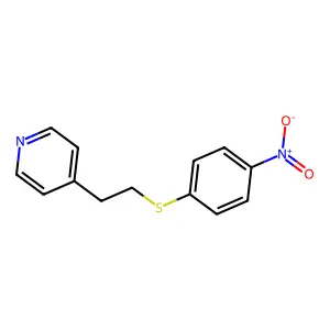 Pyridine, 4-[2-[(4-nitrophenyl)thio]ethyl]- structure