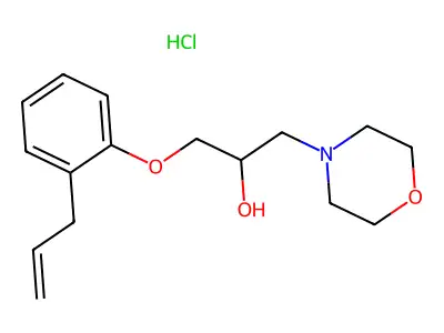 1-(2-Allylphenoxy)-3-morpholinopropan-2-ol hydrochloride structure