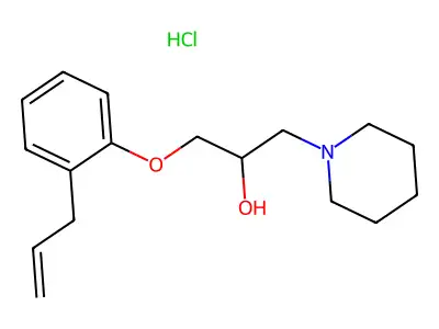1-(2-Allylphenoxy)-3-(piperidin-1-yl)propan-2-ol hydrochloride structure