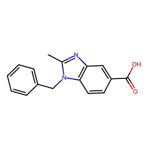 1-Benzyl-2-methylbenzodiazole-5-carboxylic acid structure