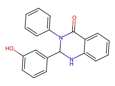 2-(3-hydroxyphenyl)-3-phenyl-2,3-dihydroquinazolin-4(1H)-one structure