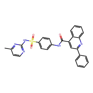 N-{4-[(4-methylpyrimidin-2-yl)sulfamoyl]phenyl}-2-phenylquinoline-4-carboxamide structure