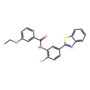 N-[5-(1,3-benzothiazol-2-yl)-2-chlorophenyl]-3-ethoxybenzamide structure