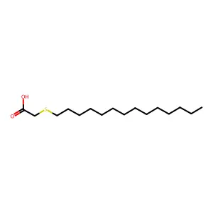 十四烷基硫代乙酸 structure