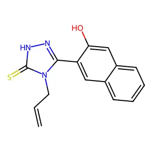 3-(4-allyl-5-mercapto-4H-1,2,4-triazol-3-yl)-2-naphthol structure