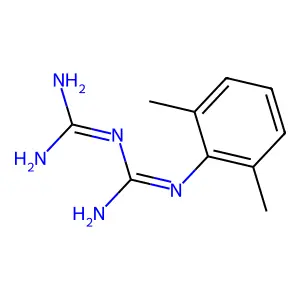 1-(2,6-Xylyl)biguanide structure
