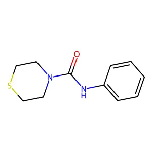 N-phenylthiomorpholine-4-carboxamide structure