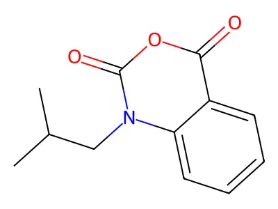 1-(2-methylpropyl)-2,4-dihydro-1H-3,1-benzoxazine-2,4-dione structure