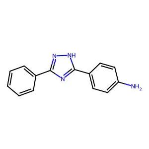 4-(3-phenyl-1H-1,2,4-triazol-5-yl)aniline structure