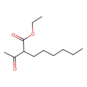 Ethyl 2-acetyloctanoate structure