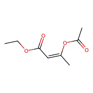 Ethyl 3-acetyloxybut-2-enoate structure