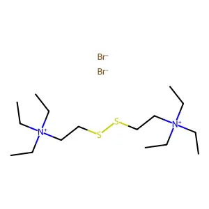 Ammonium, dithiodiethylenebis(triethyl-, dibromide structure