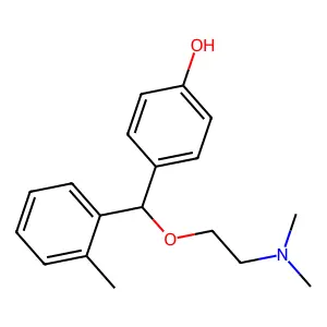 Phenol, p-(alpha-(2-(dimethylamino)ethoxy)-o-methylbenzyl)- structure