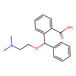 o-Toluic acid, alpha-(2-(dimethylamino)ethoxy)-alpha-phenyl- structure