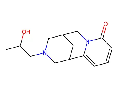 12-(2-Hydroxypropyl)-cytisine structure