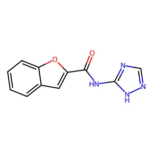 N-(4H-1,2,4-triazol-3-yl)-1-benzofuran-2-carboxamide structure