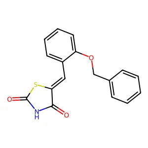 5-(2-Benzyloxy-benzylidene)-thiazolidine-2,4-dione structure