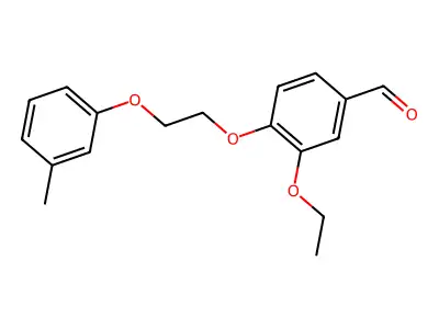 3-Ethoxy-4-[2-(3-methylphenoxy)ethoxy]benzaldehyde structure