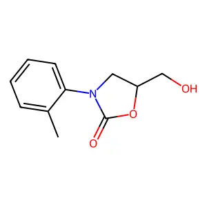 5-(Hydroxymethyl)-3-(2-methylphenyl)-1,3-oxazolidin-2-one structure