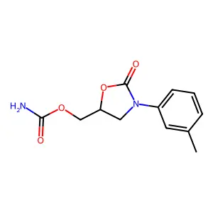 2-Oxazolidinone, 5-hydroxymethyl-3-(m-tolyl)-, carbamate structure