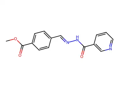 Methyl 4-[(pyridine-3-carbonylhydrazinylidene)methyl]benzoate structure