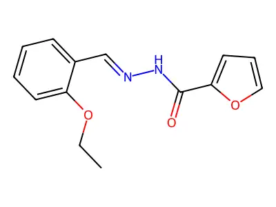 N-[(2-ethoxyphenyl)methylideneamino]furan-2-carboxamide structure