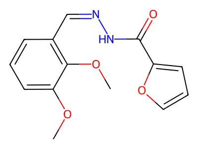 N'-[(E)-(2,3-dimethoxyphenyl)methylidene]-2-furohydrazide structure