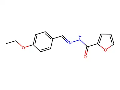 N-[(4-ethoxyphenyl)methylideneamino]furan-2-carboxamide structure