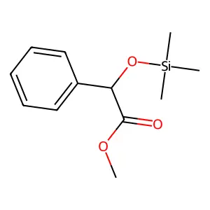 Acetic acid, phenyl(trimethylsiloxy)-, methyl ester structure