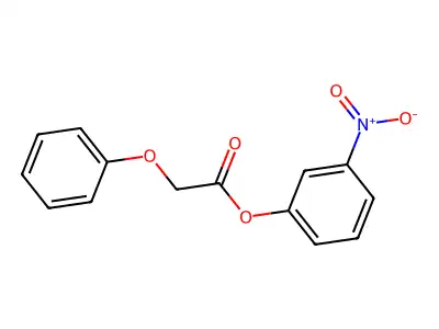 Acetic acid, phenoxy-, 3-nitrophenyl ester structure